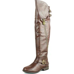 Bamboo Brown Knee Boots